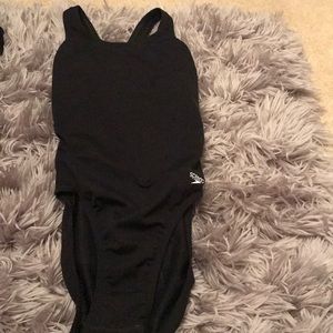 Black speedo one piece